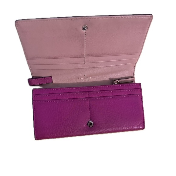 Kate Spade Kari Berry Laser Cut Perry Lane Leather Wristlet convertible Wallet - Picture 5 of 10